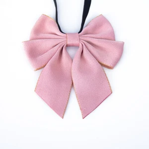Women's Girl Solid Pre-tied Bow Tie Wedding Party Work Tuxedo School Bowtie - Picture 1 of 10