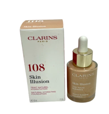 Clarins Skin Illusion Natural Hydrating Foundation(30ml/1fl/108)New - Image 1 of 2