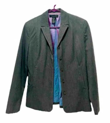  Blazer The Limited elástico para mujer talla XS gris oficina carrera abrigo negocios  Foto 1 de 3