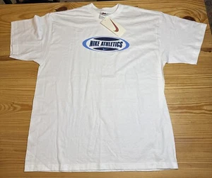 Vintage Y2K Nike Spellout Center Swoosh T-Shirt NWT Size Large Shirt - Picture 1 of 10