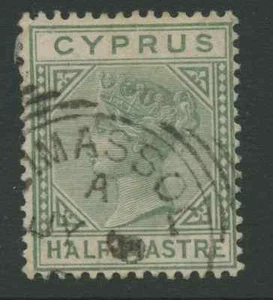 Cyprus SG11 1881 1/2pi Used - Picture 1 of 1