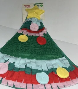 Merry & Bright Christmas Tree Mat Small Animal Forage Mat Hide Treats/52b - Picture 1 of 10