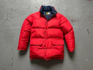 90s Vintage Salewa Red Nylon Winter Hiking Mountaineering Outdoor Down Jacket S - Picture 1 of 18