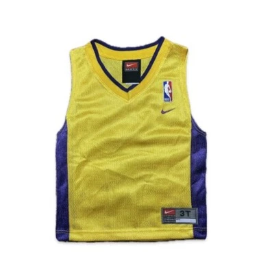 Винтажная футболка Nike Los Angeles Lakers без рисунка для ребенка ясельного возраста 3T новая без ценников редкая сделано в США - Изображение 1 из 4