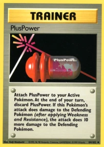 PLUSPOWER 84/102 BASE SET UNLIMITED POKEMON TCG CCG 1999 NM - Picture 1 of 1