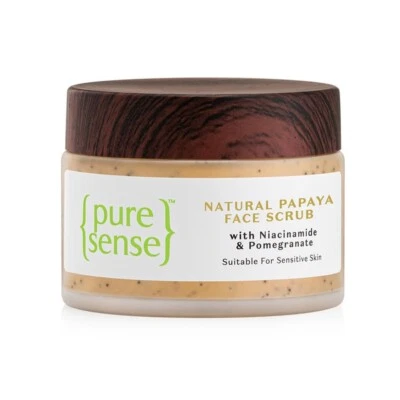 PureSense Papaya Face Scrub with Niacinamide & Pomegranate | Removes Blackhead - Image 1 of 4