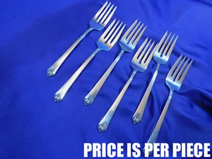 ROYAL CREST CASTLE ROSE STERLING SILVER SALAD FORK - VERY GOOD CONDITION - Picture 1 of 8