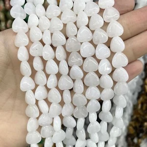 10-20mm Natural Heart Shape Agates Quartz Loose Spacer Beads for Jewelry Making - Picture 1 of 46