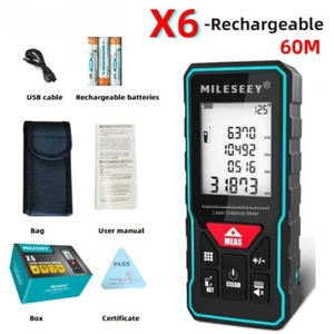 M120Pro Portable Laser Tape Measure Built-in Battery Mini Rangefinder Charging - Picture 1 of 22