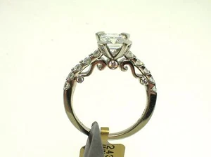 VERRAGIO 18K INSIGNIA INS-7001 SETTING 0.70CT DIAMONDS-SIZE 6.25 US-RETAIL$4850 - Picture 1 of 8