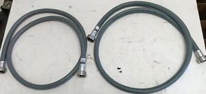 High Grade Silicone 58" Hot and Cold Washing Machine Water Supply Lines - Picture 1 of 3