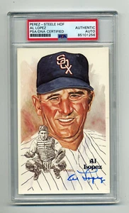 AL LOPEZ AUTOGRAPHED PEREZ STEELE POST CARD PSA/DNA Encapsulated - Picture 1 of 1