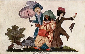 PC CPA ARABISCHE TYPEN UND SZENEN, SCHWARZER, alte Postkarte (b17416) - Bild 1 von 2