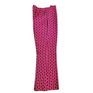 1970s Mod VTG Polyester Bell Bottom Flare Pants Purple womens Deadstock Sz 14  - Picture 1 of 5