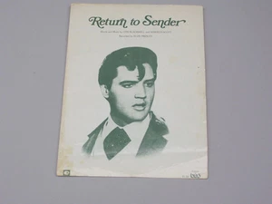 VINTAGE NOTEN ( ELVIS PRESLEY ) RÜCKSENDUNG AN ABSENDER - Bild 1 von 3