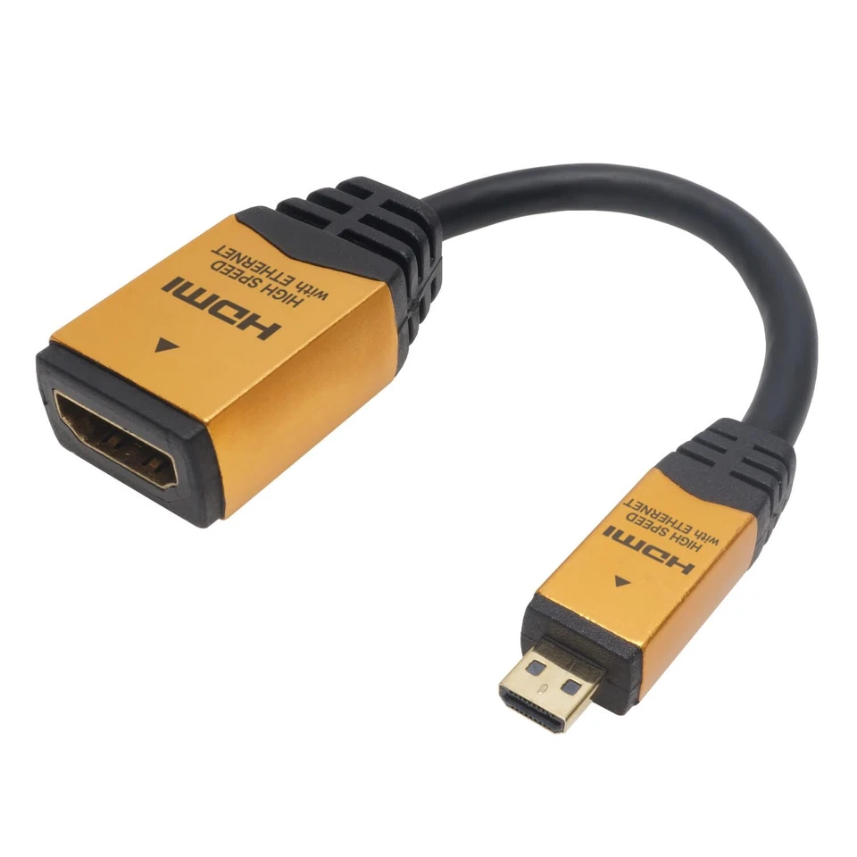 HORIC HDMI Conversion adapter 7cm HDMI Female to HDMI Micro Male ‎HDM07-330ADG - Image 1 of 1
