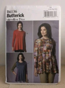 Top túnica Butterick B6136 kAtheRine Tilton Misses talla grande - XXL sin cortar - Imagen 1 de 4