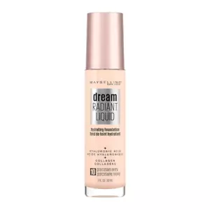 Maybelline Dream Radiant Liquid Foundation 30ml 10 Porcelain Ivory - Picture 1 of 3