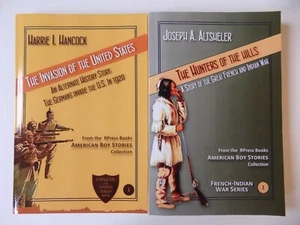 Lot 2 American Boy Stories Sammlung Bücher Französisch Indianer Krieg Eroberung der USA - Bild 1 von 2