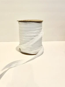  Shirring Tape CUSTOM CUT TO ORDER white 10 Yard Piece 2 Cord  Double Shir - Picture 1 of 3