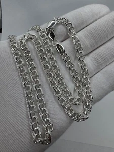 Catena uomo donna elegante argento 925 Ucraina 31,1g - 22,25 pollici ottimo regalo - Foto 1 di 7