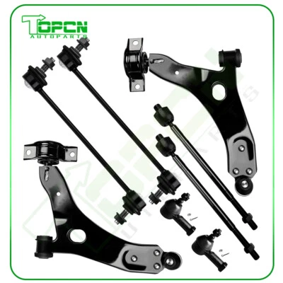 Fits 2006 2007 Ford Focus 8x Front Lower Control Arms Suspension Kit Tie Rod End - Изображение 1 из 4