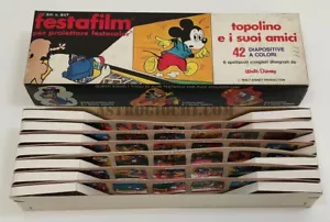 HARBERT PROJECTOR WALT DISNEY FESTACOLOR DIAPOSITIVE TOPOLINO NEW IN BOX - Picture 1 of 3