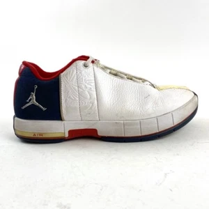RARE Nike Air Jordan Team Elite II Mens 7.5 Low White Sneakers 2007 310011-136 - Picture 1 of 12