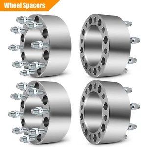 4Pcs 3" 8x6.5 Wheel Spacers 9/16"x18 For 1994-2010 Dodge Ram 2500 3500 - Picture 1 of 12