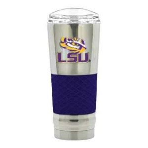 LSU Tigers Chrome Tumbler 24 oz Vacuum Insulated Beverage Cup - Picture 1 of 1