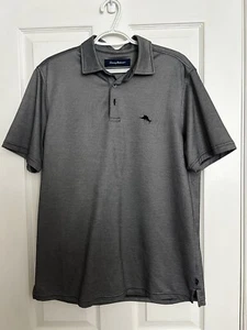 Tommy Bahama Pima Cotton Polo Shirt Men's Medium Gray Shiny Sleek Short Sleeve - Bild 1 von 7
