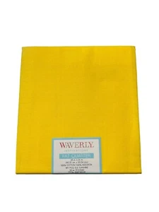 Waverly Inspirations Fat Quarter 18" x 21" Solid Sunshine 100% Cotton Fabric NEW - Picture 1 of 3