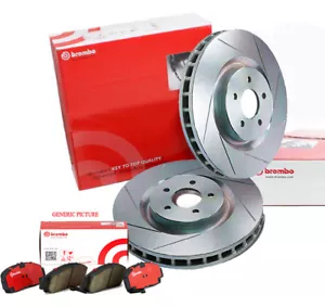 BREMBO 322mm FRONT SLOTTED BRAKE ROTORS PADS FALCON BF FG XR6-T not brembo calip - Picture 1 of 1