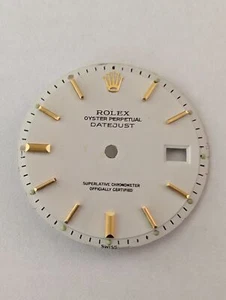 ROLEX OP DATEJUST DIAL FOR 36mm 1601 FOR PARTS OR REPAIRS-GOOD CONDITION - Picture 1 of 2