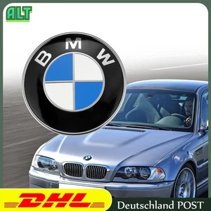 2pc Vorne+Hinten Blau Emblem Motorhaube Heckklappe 82mm +82mm für BMW 3er 5er - Bild 1 von 1