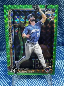 Tyler Gentry - #73/99 - GREEN GEOMETRIC REFRACTOR - 2025 Topps Chrome - 218 - RC - Picture 1 of 2