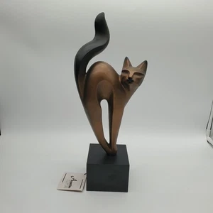 Escultura de gato Austin firmada y fechada de colección por Alexsander Danel - Imagen 1 de 9