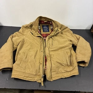 Vtg American Eagle Outfitters Mens 2XL Heavyweight Flannel Lined Military Jacket - Picture 1 of 21