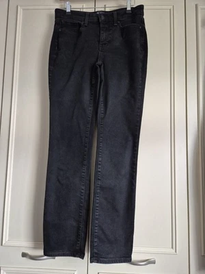 NYDJ Sheri Slim LiftXTuck Technology Denim Jeans, Black,  Size 6 / UK 10 - Image 1 of 4