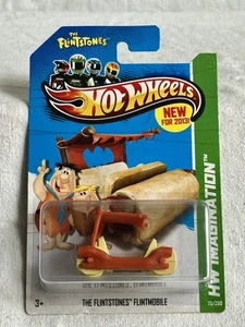 2013 MATTEL HOT WHEELS IMAGINATION THE FLINTSTONES FLINTMOBILE MINT - Picture 1 of 5