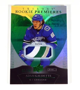 2018-19 UD Trilogy Adam Gaudette Rookie 5 Color Patch /49 - Bild 1 von 2
