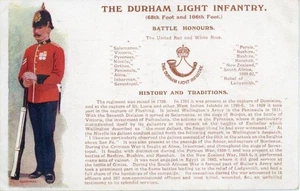 GEDRUCKTE MILITÄRPOSTKARTE FÜR 68. FUSS DURHAM LEICHTE INFANTERIE VON GALE & POLDEN 2 - Bild 1 von 2