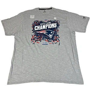 T-Shirt Super Bowl LIII Champions New England Patriots 2XL Trofeo Collezioni - Foto 1 di 22