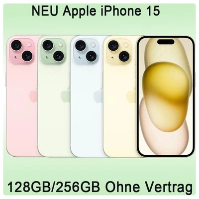 Apple iPhone 15 5G Smartphone Handy 128GB/256GB Ohne Vertrag Dual-SIM