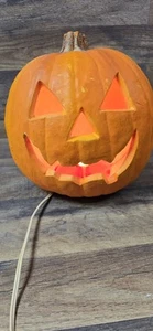 Vtg Halloween Blow Mold Pumpkin Jack-o'-lantern W/Light Tested Pre Owned - Picture 1 of 9