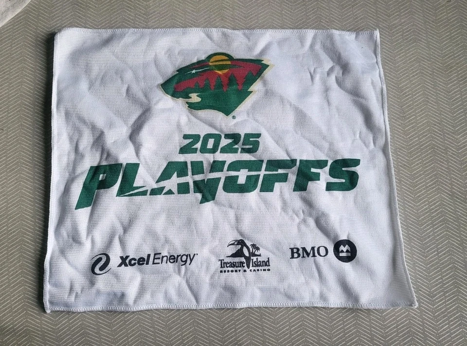 Minnesota Wild 2025 Nhl Stnaley Cup Playoffs Towel SGA MN - Image 1 of 1