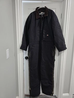 Dickies Mens Black Regular Long Sleeve Deluxe Insulated Coveralls XXLarge NWOT - Image 1 of 4