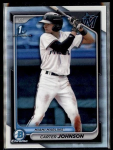 2024 Bowman Draft #BDC-12 Carter Johnson Chrome Refractor - Picture 1 of 2