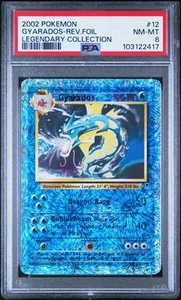 GYARADOS 12/110 | PSA 8 | Legendary Collection Holo WOTC Graded Pokémon Card - Picture 1 of 2