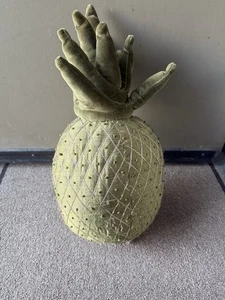 Seltenes Oi San Francisco Ananas Akzent Kissen 17 Zoll Plüsch Obst skurril handgefertigt - Bild 1 von 7